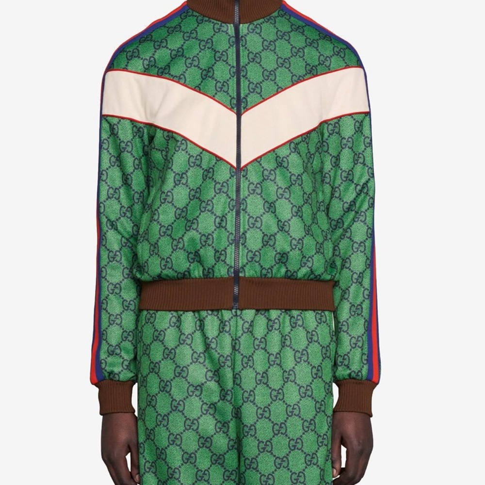 New with tags Gucci monogram green jacket - Picture 2 of 5